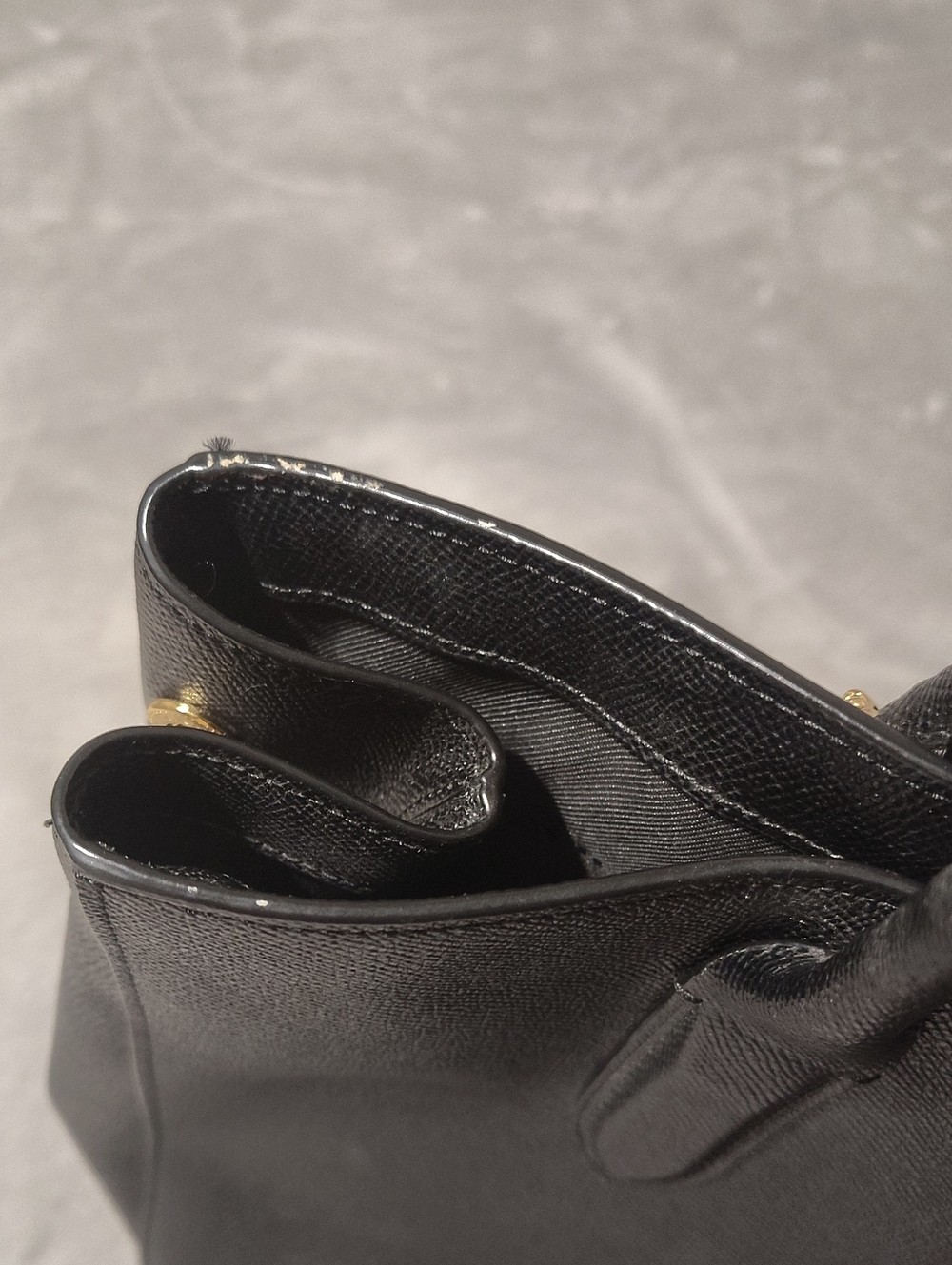 Black Coach Carryall Purse - Picture 3 of 5